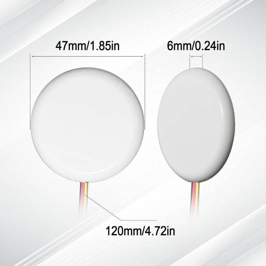 Dcvbny Touch Dimmer Switch for LED Strip Lights - Stepless Dimming, No Hole Installation, Works on Wood, Acrylic, Glass (12V DC 3.7-24V, 72W, White)