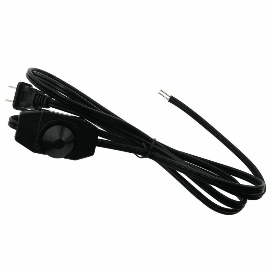 CZQC Rotary Dimmer Switch with 5.9Ft Power Cord - 110-125V AC Light Controller, Adjustable Knob for Lamps & Fixtures, 50/60Hz Compatible
