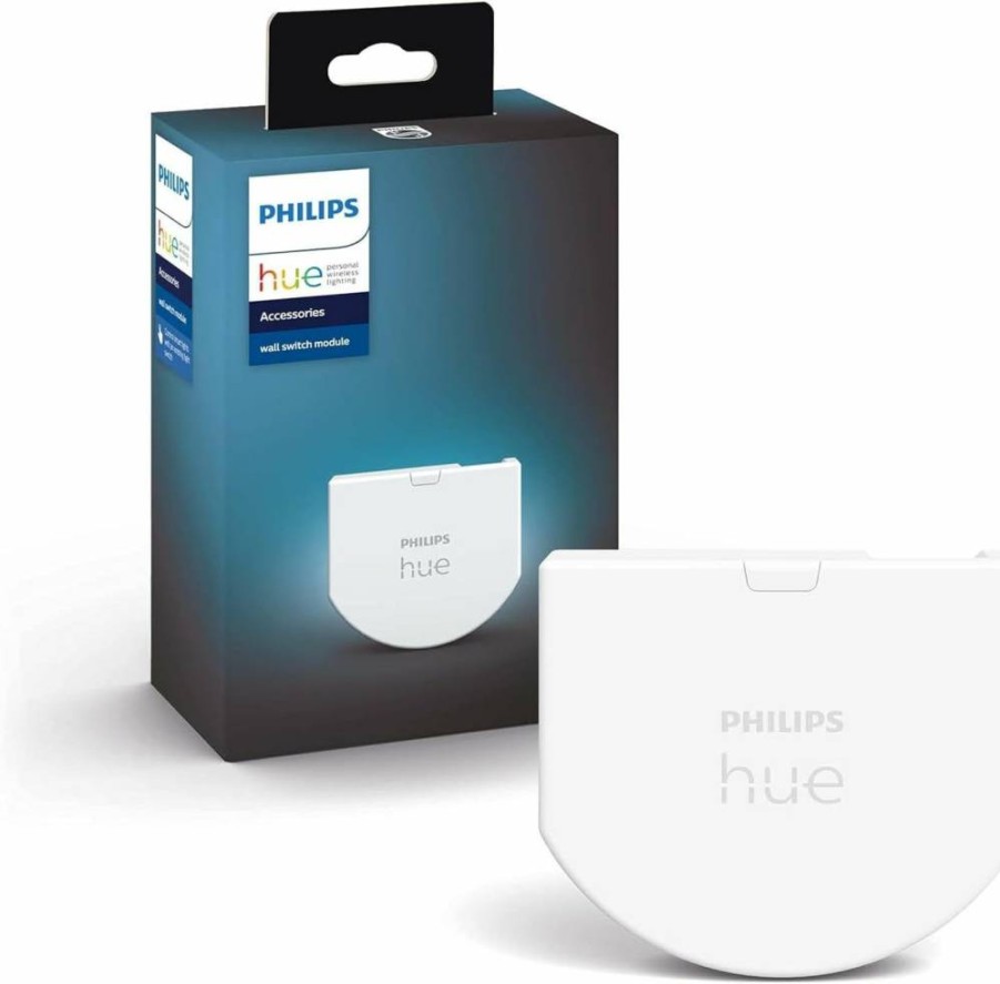 Philips Hue Smart Dimmer Switch Remote - Wireless Light Control for Hue Bulbs, On/Off & Dimming, White, 1-Pack, Works with Hue Bridge, No Wiring Needed