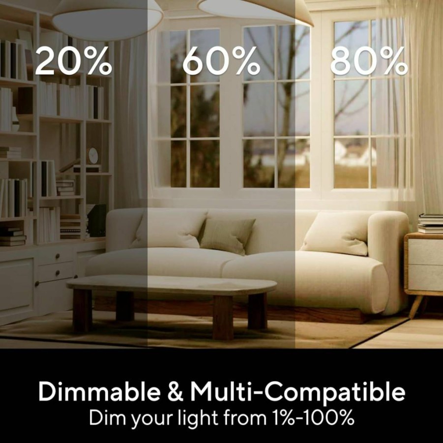 U-tec Smart WiFi Dimmer Switch 3-Way, Works with Alexa, Google Assistant & SmartThings, No Hub Required, FCC/ETL Certified, 2.4GHz Wi-Fi, 1 Pack