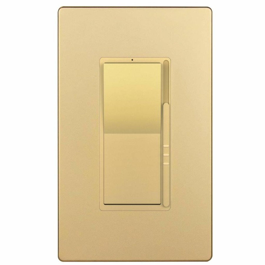 TOPGREENER 6-Pack Dimmer Light Switch, 300W LED/CFL & 600W Incandescent/Halogen Compatible, Single Pole/3-Way, Full Range Dimming, UL Listed, White Wall Plate Included
