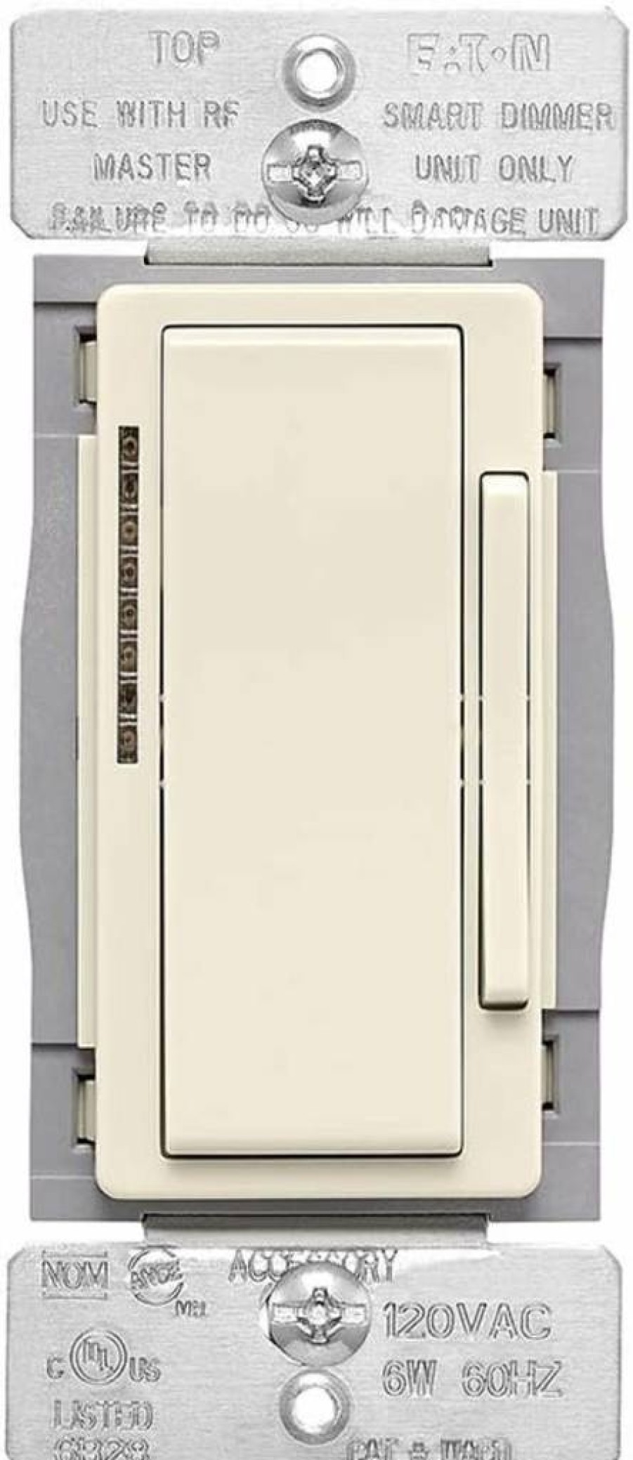Eaton WACD-LA-SP-L Wi-Fi Smart Dimmer Switch, Light Almond, Compatible with Wireless Control
