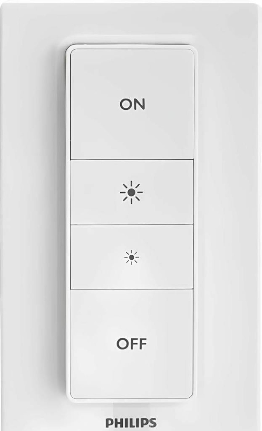 Generic Wireless Light Dimmer Switch Remote Control - Compatible with Philips Hue (Requires Hue Bridge), Easy Installation, On/Off & Brightness Adjustment, 1-Pack, White