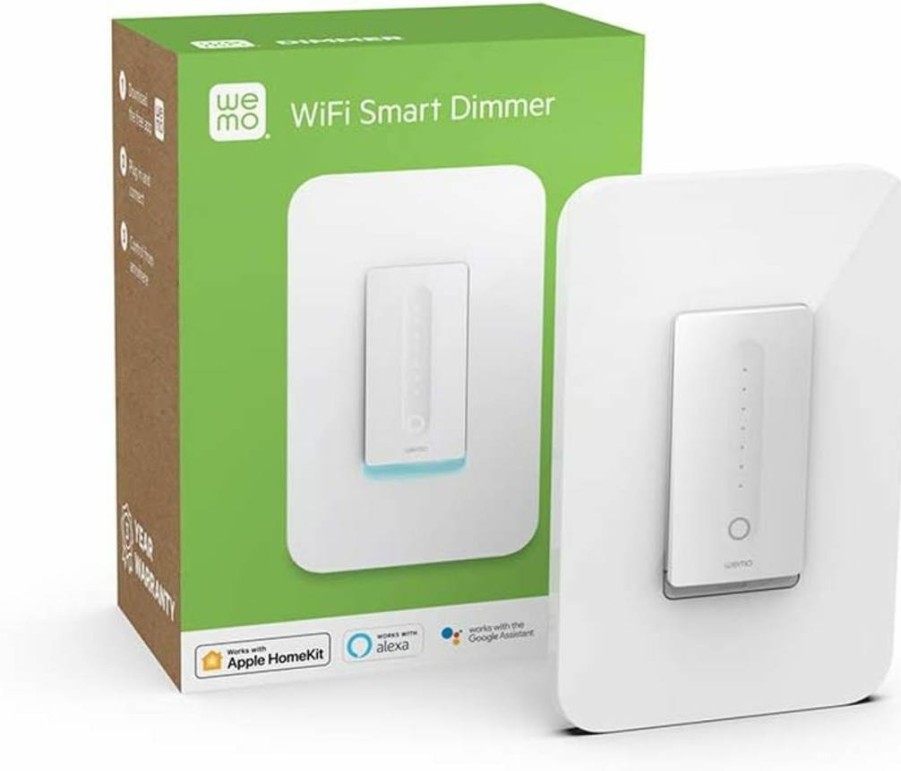 WeMo Smart Dimmer Light Switch F7C059 - WiFi Enabled, Compatible with Alexa & Google Assistant, Remote Control