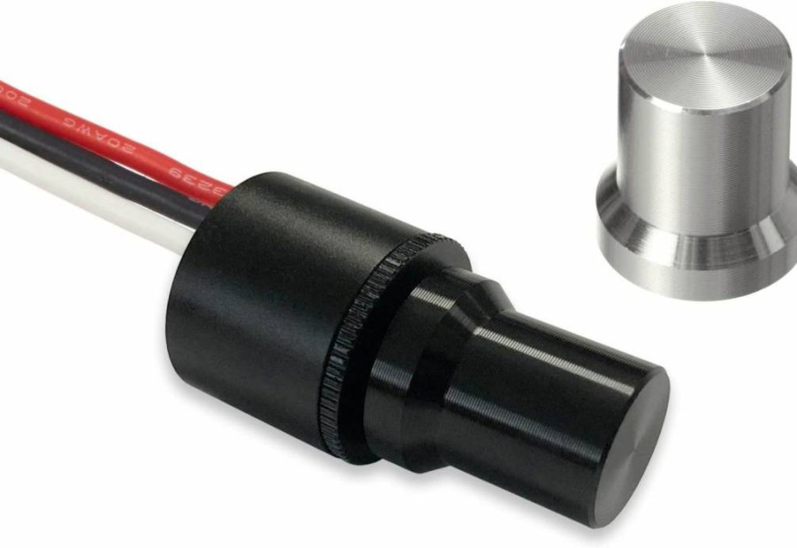 Oznium Mini LED Dimmer Knob - PWM Rotary Control Switch for 12V-24V LEDs, Waterproof, 4.8A 12V/2.4A 24V, Car Automotive Marine & Cabinet Lighting
