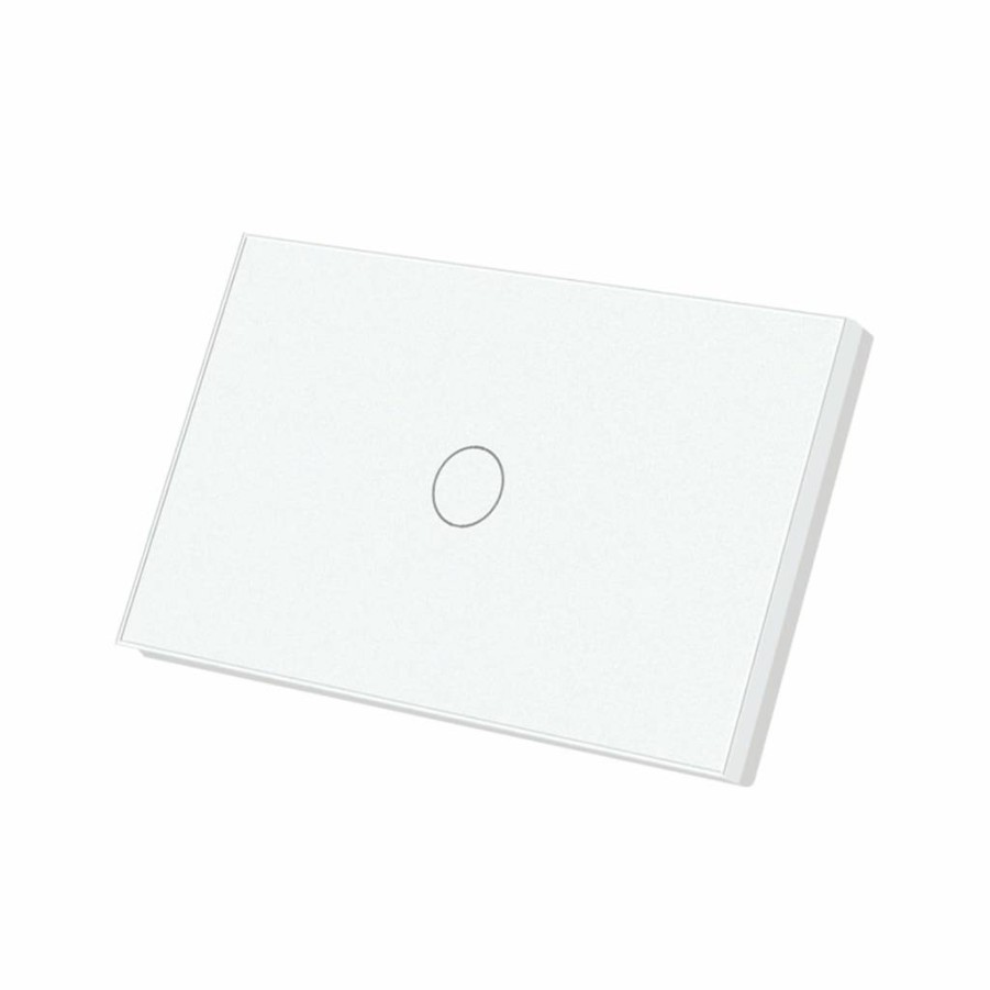 LOUYSGEN Smart Dimmer Switch with Neutral Wire, No Hub Needed, 2.4GHz Wi-Fi, App Control Compatible with Tuya & Smart Life, FCC Certified, 110-220V, White