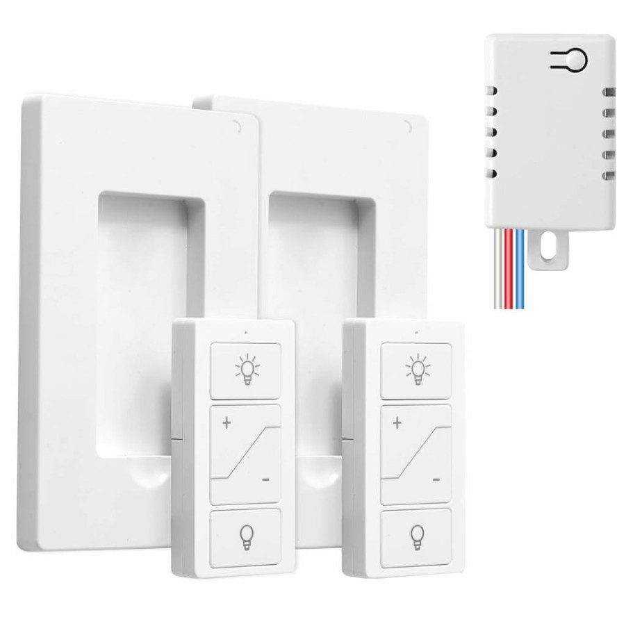 Sunmerit Wireless Smart Dimmer Switch Kit with Remote Control, Alexa Compatible, 2.4G&5G WiFi Support for Ceiling Lights & Lamps