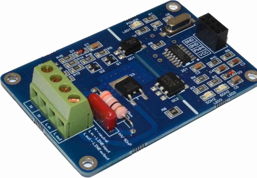 Krida PWM AC Voltage Dimmer 80-240V 50/60Hz - 500W Motor, Fan, Light, Heater Speed Controller with Snubber Circuit for Arduino, Raspberry Pi (Worldwide Compatible)