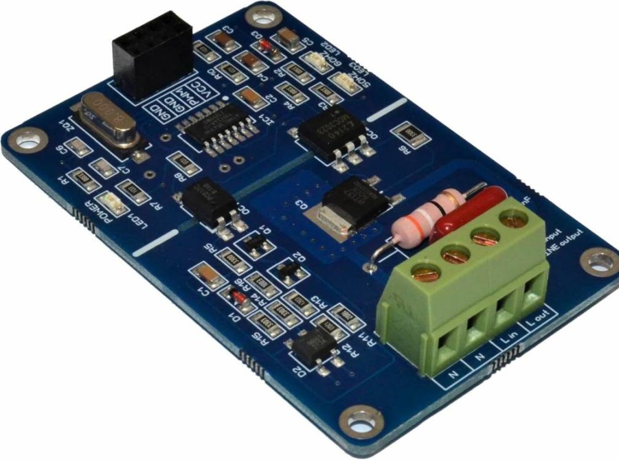 Krida PWM AC Voltage Dimmer 80-240V 50/60Hz - 500W Motor, Fan, Light, Heater Speed Controller with Snubber Circuit for Arduino, Raspberry Pi (Worldwide Compatible)