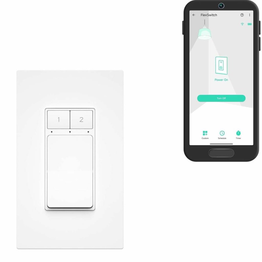 YoLink Smart Dimmer Switch with Alexa & Google Home Compatibility, IFTTT Support, Requires Neutral Wire & YoLink Hub