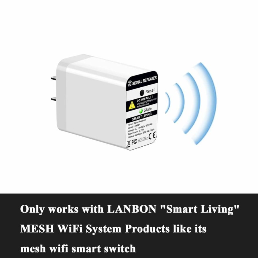 LANBON L9-HS Smart Light Switch with Motion Sensor, Wi-Fi 2.4GHz, Works with Alexa & Google Home, Neutral Wire Required, Compatible with LED/CFL/Incandescent Bulbs, Single Pole & 3-Way
