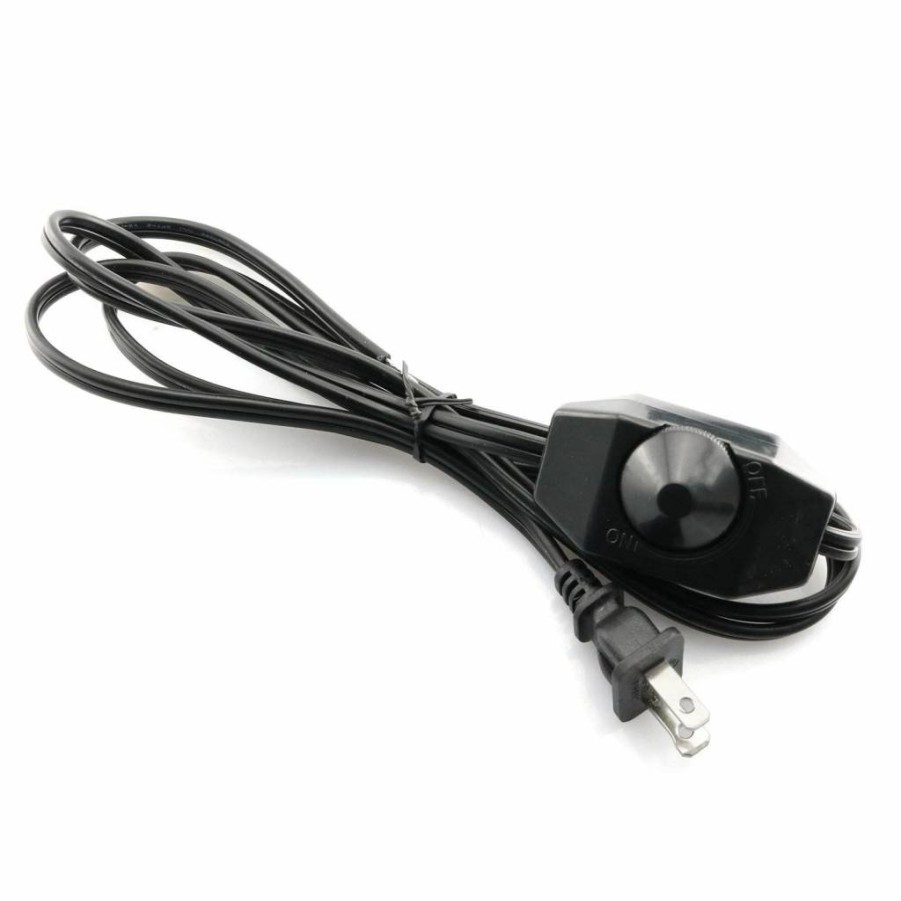 Maxmoral Rotary Dimmer Switch with 5.9Ft Power Cord - Adjustable Brightness Controller for Lamps & Lights
