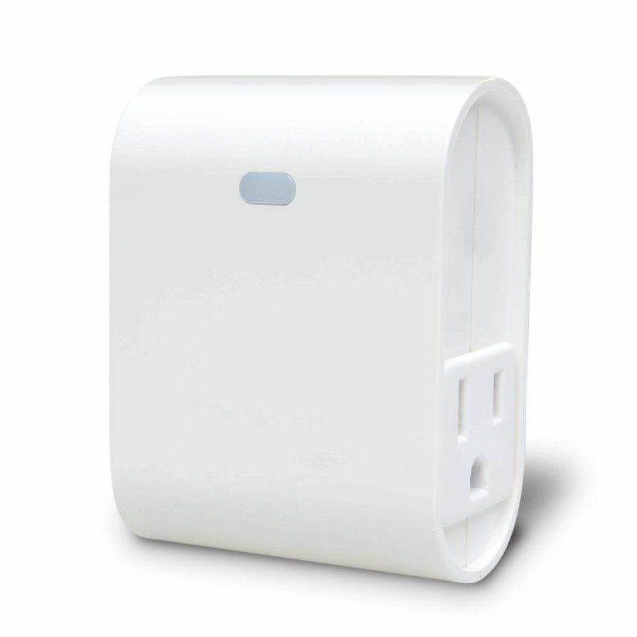 EVA LOGIK Z-Wave Smart Plug with Dimmer, Hub Required, Compatible with SmartThings, Wink, Alexa & Google Assistant, Plug-In Outlet with Signal Repeater