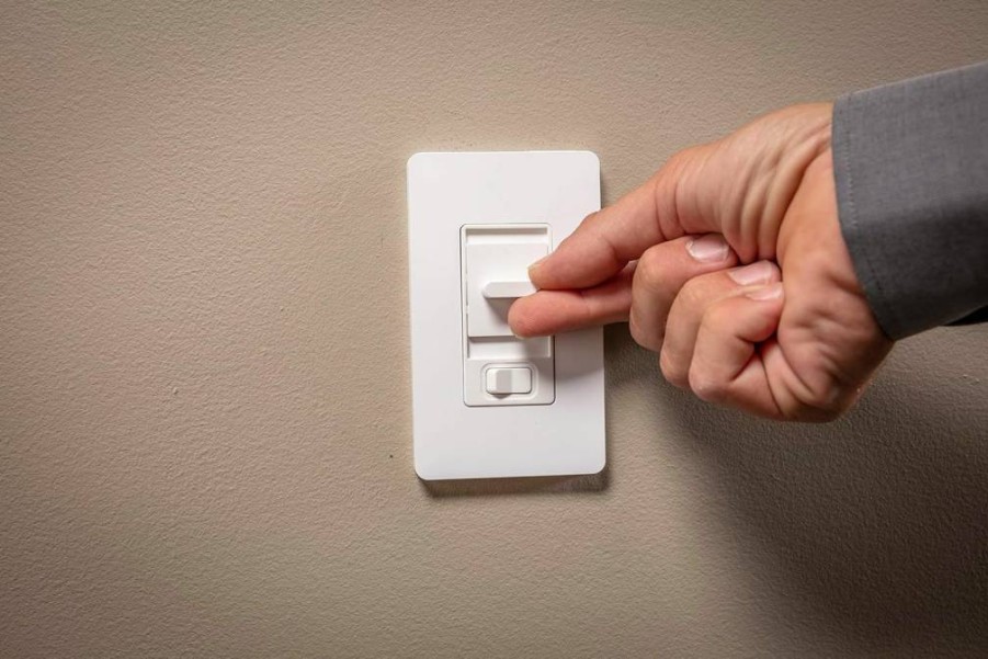 Schneider Electric Square D X Series 15A Dimmer Switch - Single-Pole/3-Way, Compatible with LED/CFL/Incandescent, 600W, Rocker, Matte Light Almond (SQR22601LA)