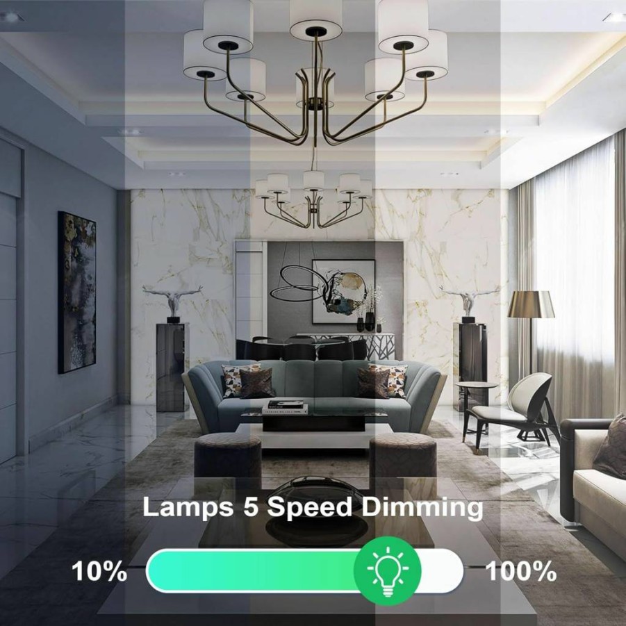 Taoellen Smart Dimmer Switch with Wireless Remote, Bluetooth Enabled, Works with Alexa, Compatible with Dimmable LED/CFL/Incandescent Lights, Single Pole Light Switch