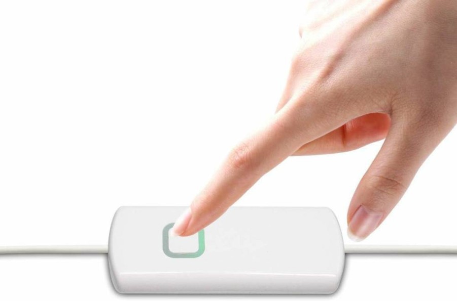MY BEAUTY LIGHT T907 12V LED Strip Dimmer Switch - White Smart Controller with Memory Function & Adjustable Brightness for LED Lights (1 Pack)
