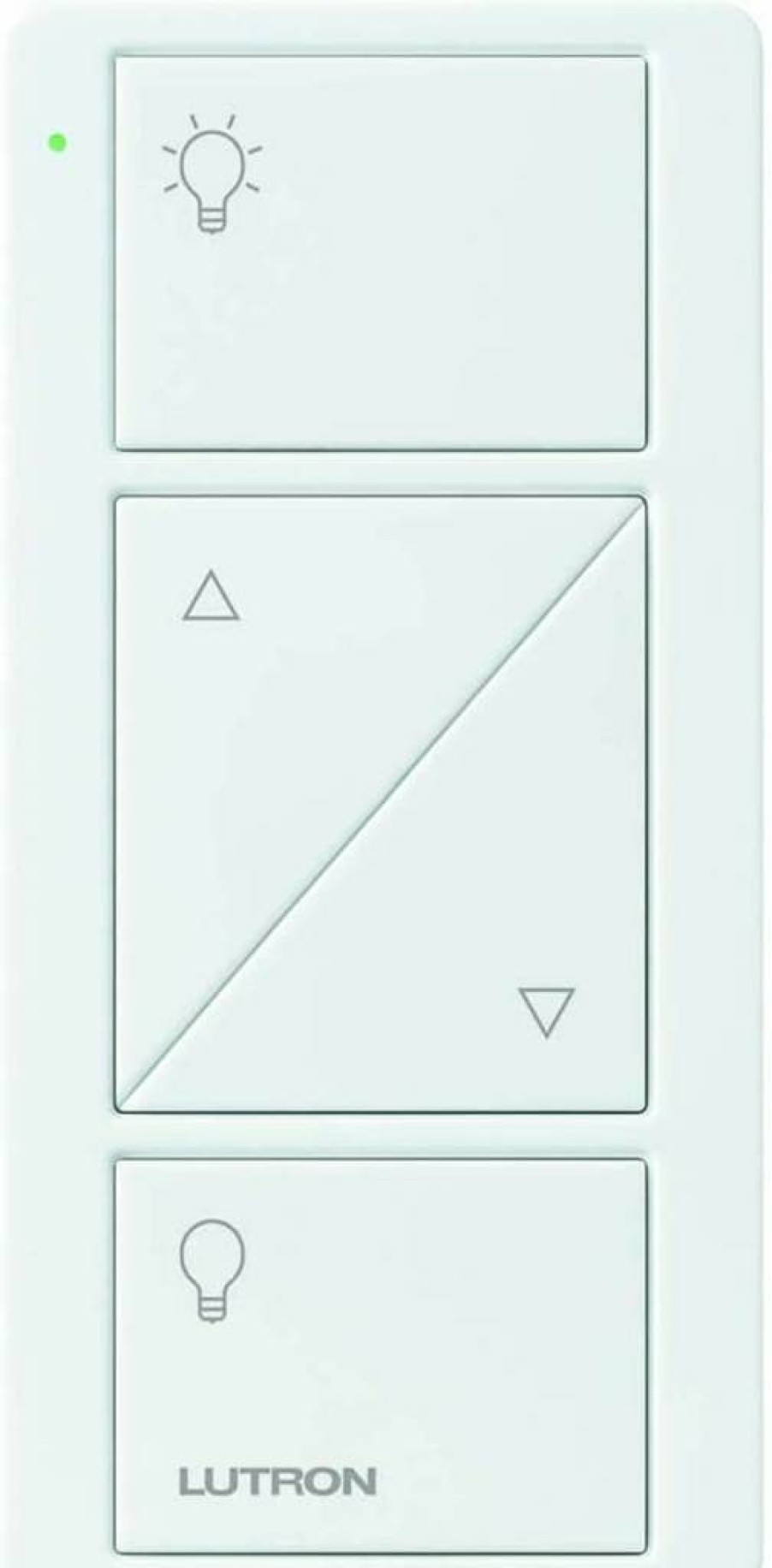 Lutron Pico 2-Button Remote Control for Caseta Smart Dimmer Switch - PJ2-2BRL-GIV-L01 Ivory, Tabletop or Wall Mountable Smart Lighting Control