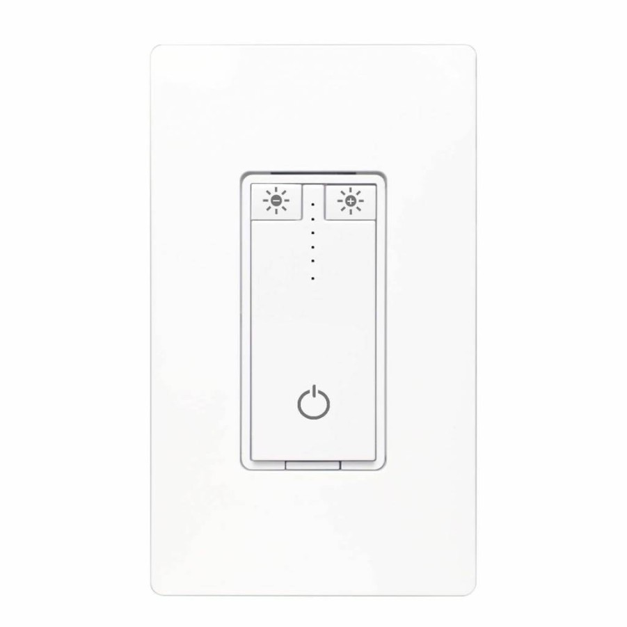 Junlit Smart Dimmer Switch 2-Pack, WiFi 2.4GHz Compatible with Alexa & Google Home, No Neutral Wire Required, Remote Control for LED/CFL Lights, ETL & FCC Certified (Model: YSDM102)