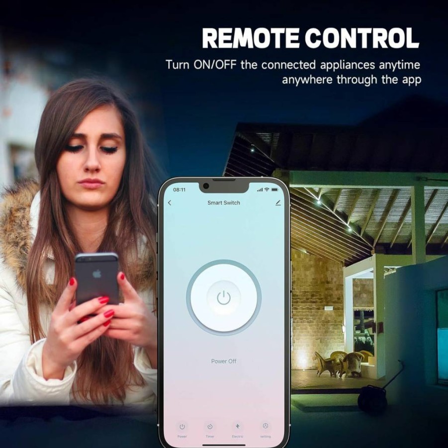 Junlit Smart Dimmer Switch 2-Pack, WiFi 2.4GHz Compatible with Alexa & Google Home, No Neutral Wire Required, Remote Control for LED/CFL Lights, ETL & FCC Certified (Model: YSDM102)