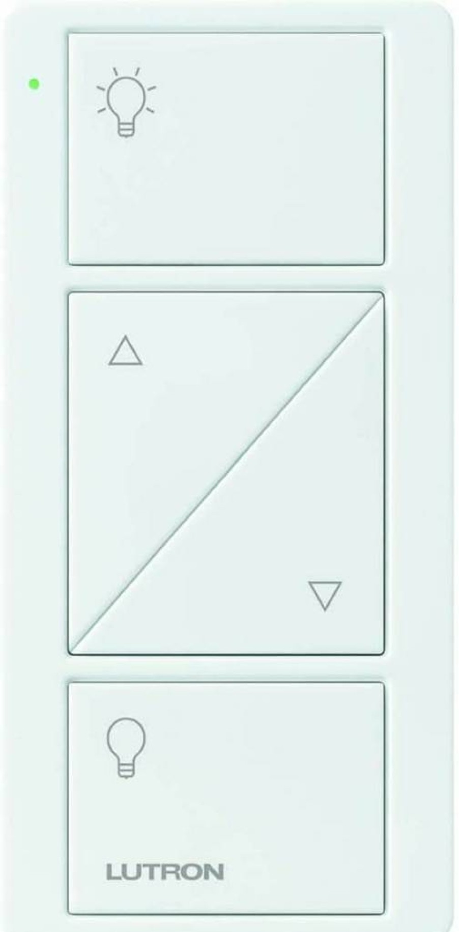 Lutron Pico 2-Button Smart Remote for Caseta Dimmer Switch - White PJ2-2BRL-GWH-L01 (Tabletop/Wall Mount)