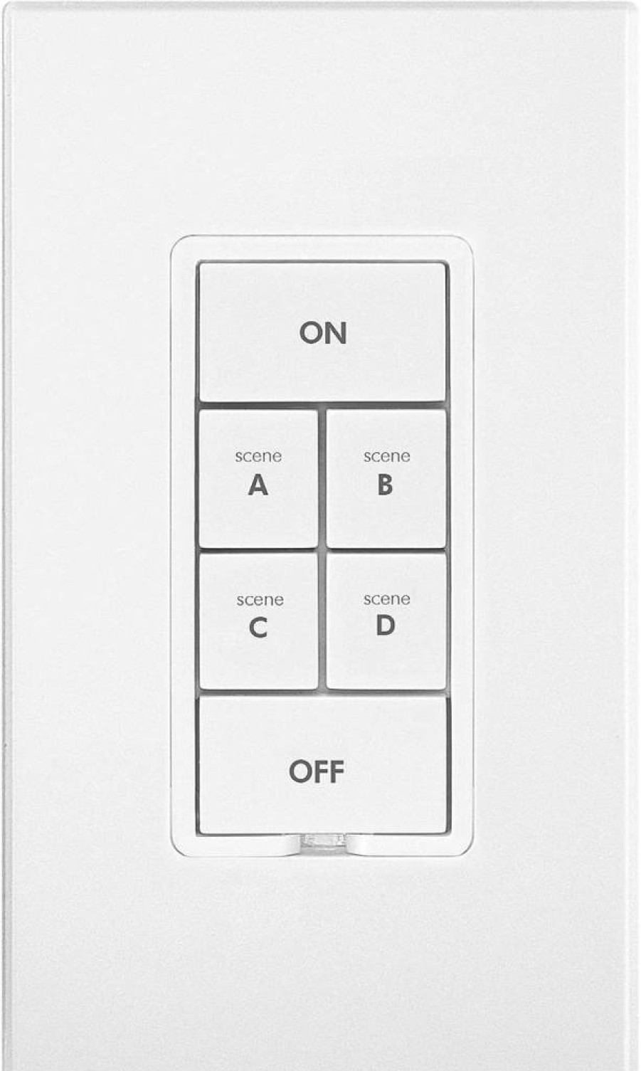 Insteon 8-Button Smart Dimmer Keypad (White) - 600W, Control 8 Devices, Works with Alexa & Google Assistant via Insteon Hub