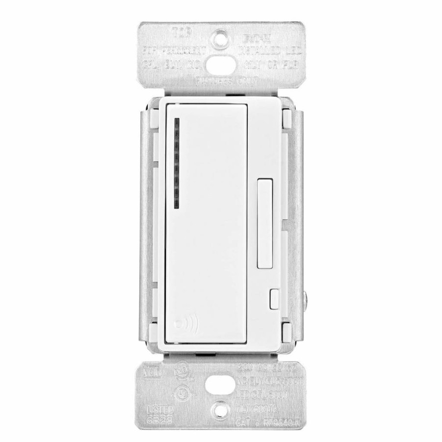 Eaton RF9640-NDW Z-Wave Plus Universal Dimmer Switch, Single Pole, 120V AC, White, Smart Lighting Control