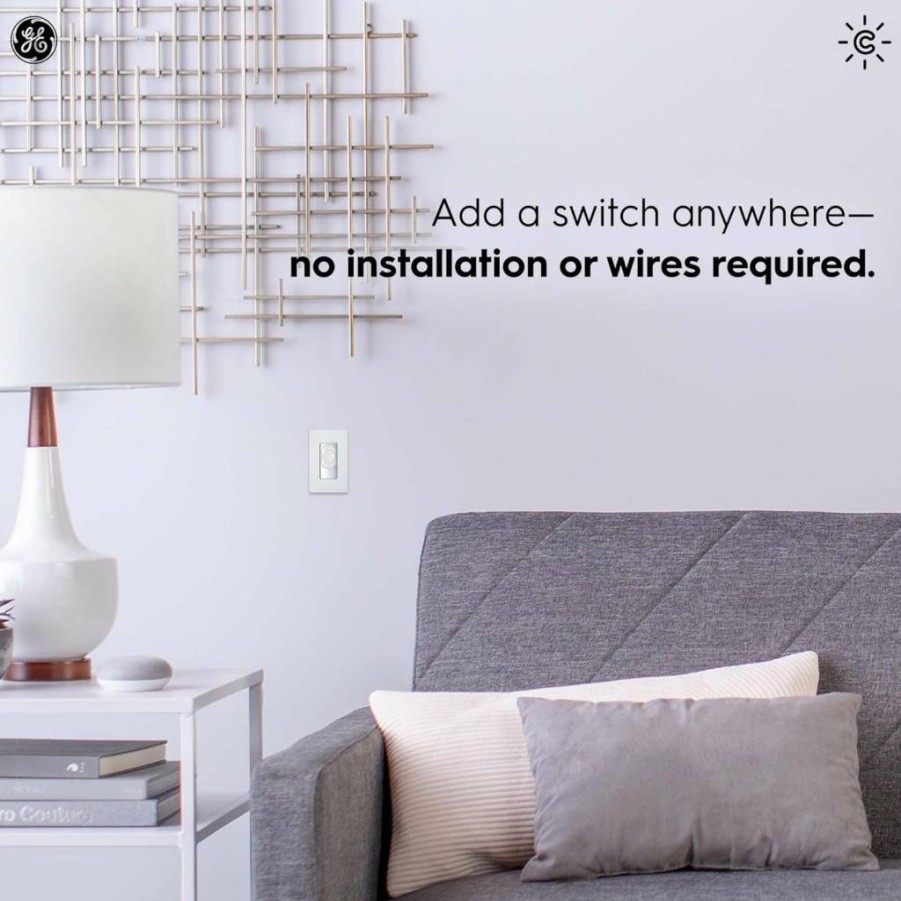 Cync Smart Dimmer Switch with Neutral Wire, Bluetooth & WiFi 2.4GHz, Compatible with Alexa & Google Home, White (1-Pack)