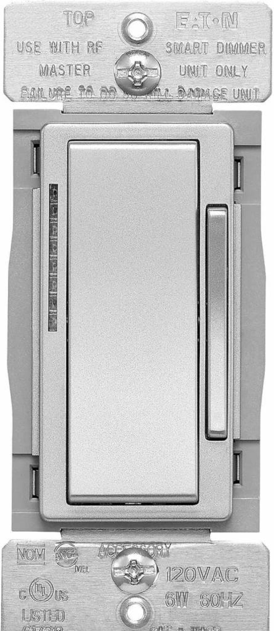 Eaton WACD-C6-SP-L Wi-Fi Smart Dimmer Switch, Color Change Kit - Silver Granite/Oil Rubbed Bronze/White, Compatible with Smart Home Systems
